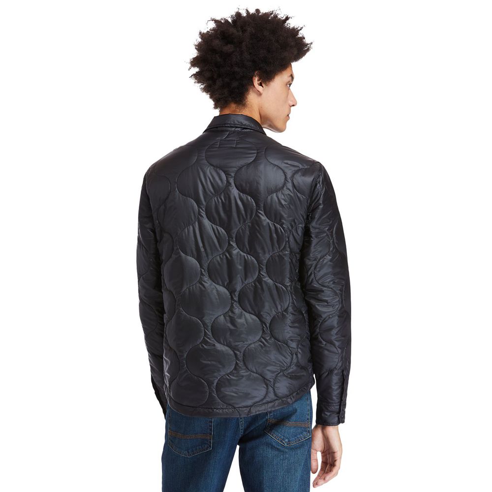 Jaqueta Masculino - Timberland Heritage Long-Sleeve Onion-Quilted Shirt - UYLIP0254 - Pretas